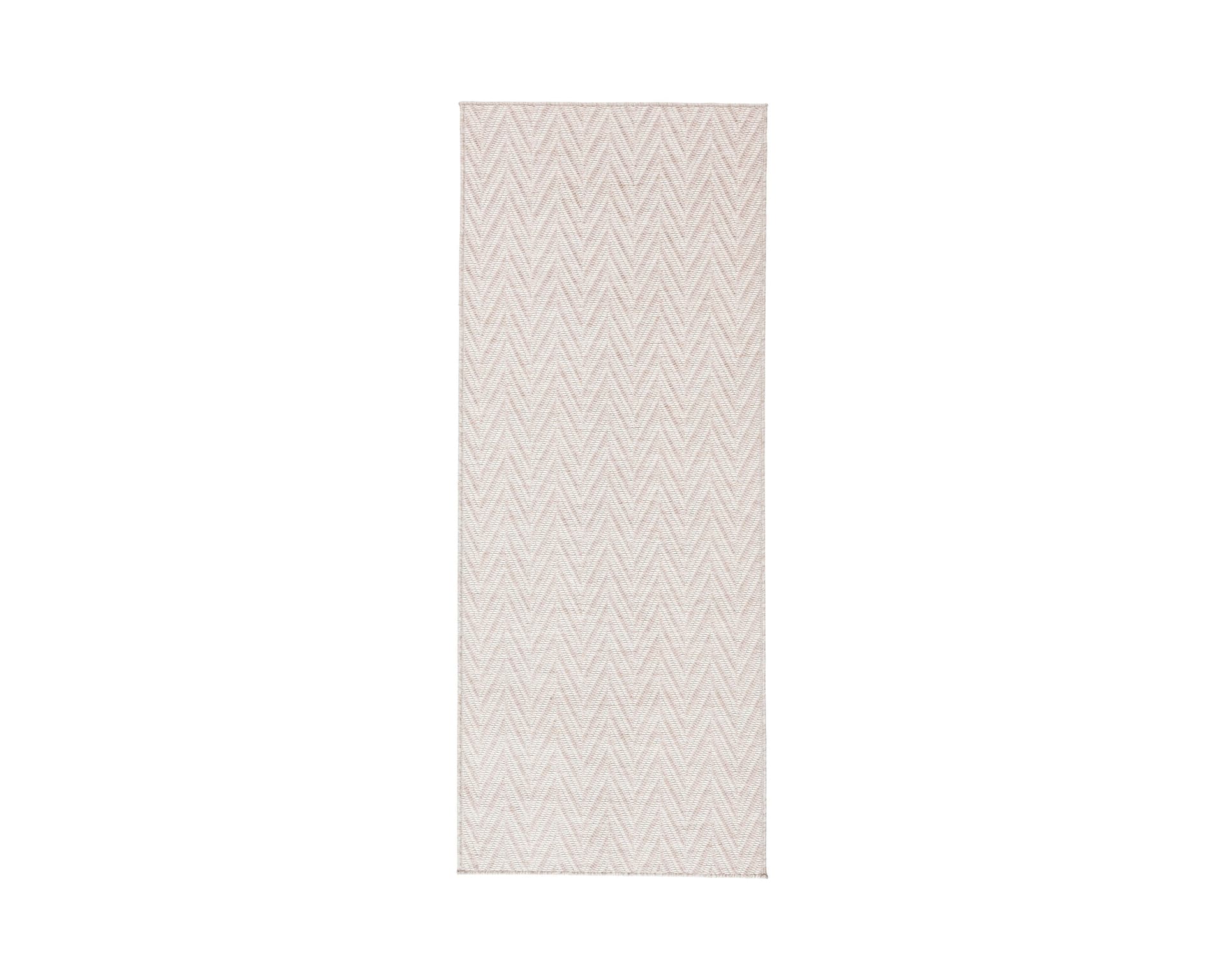 Rugvista Amalfi matta 80 x 300 cm beige / vit