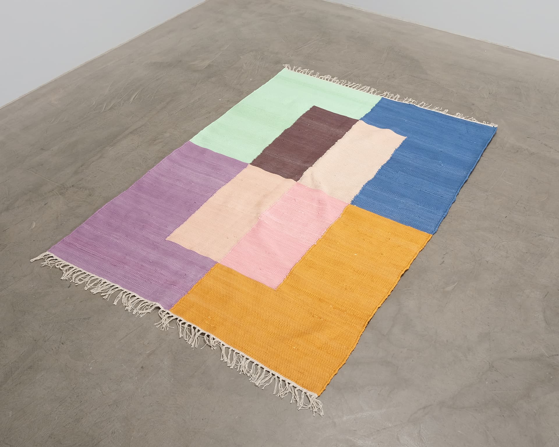 Rugvista matta 140 x 210 cm flerfärgad