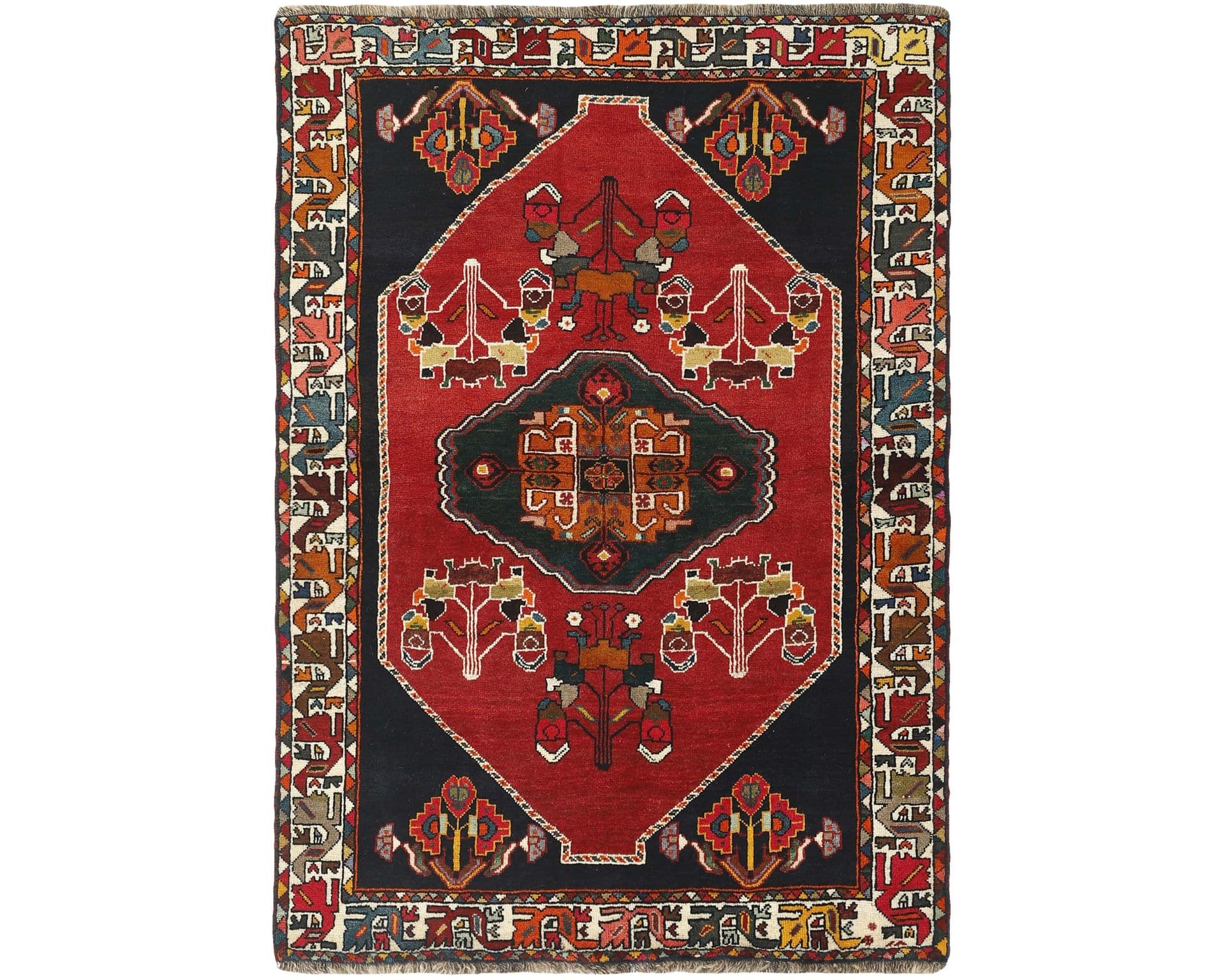 Kashghai orientalisk matta 123 x 171 cm