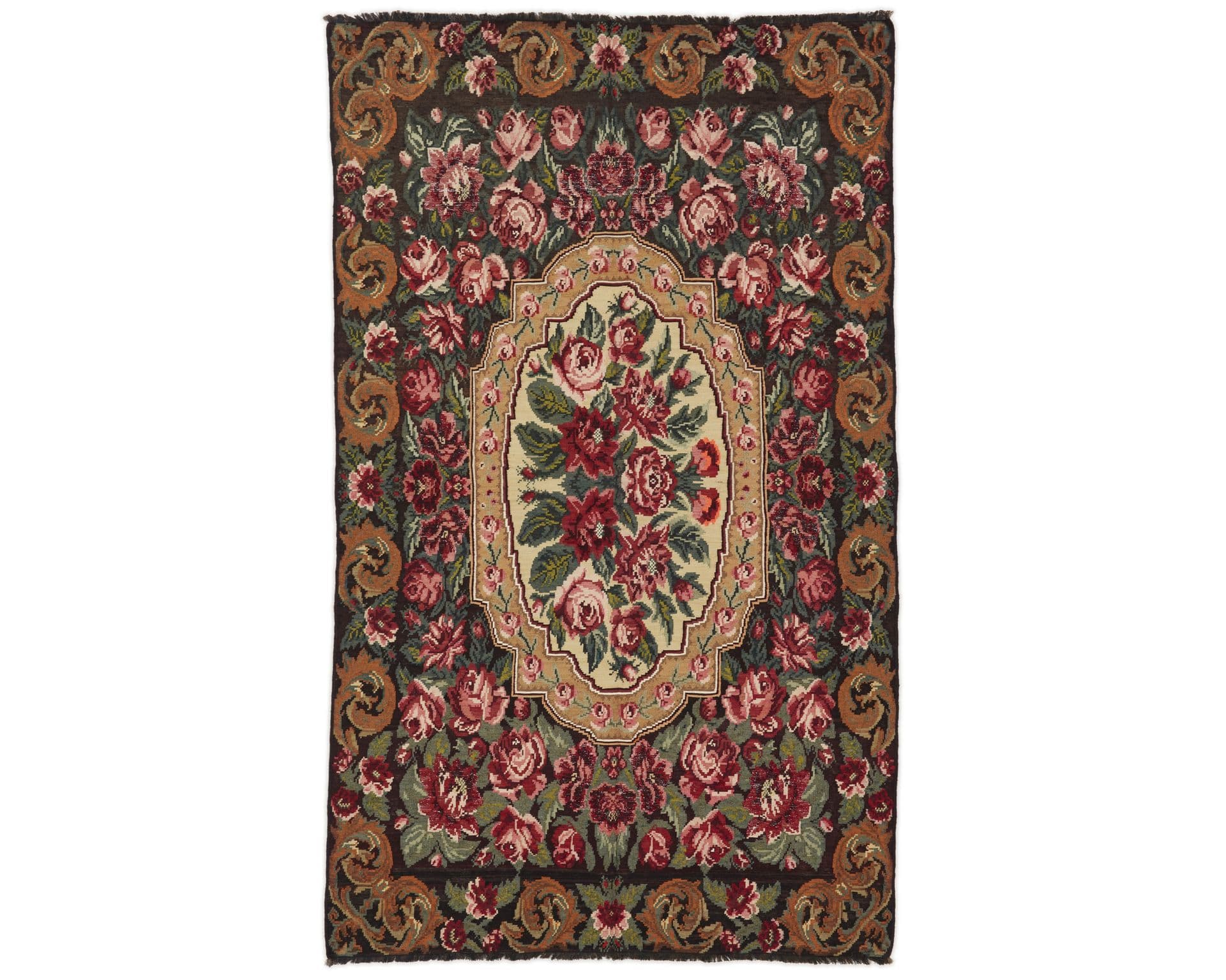 Rose Kelim orientalisk matta 212 x 343 cm