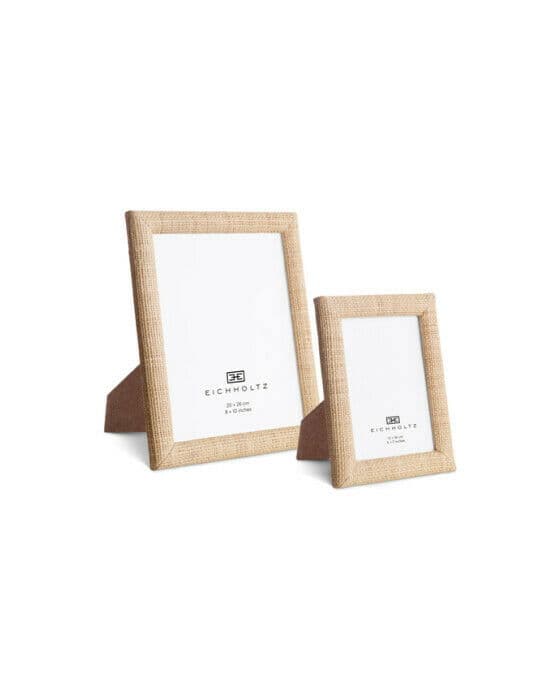 Pamplona fotoram natural raffia 2-set