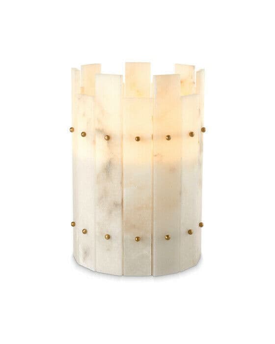 Ruby ljuslykta alabaster