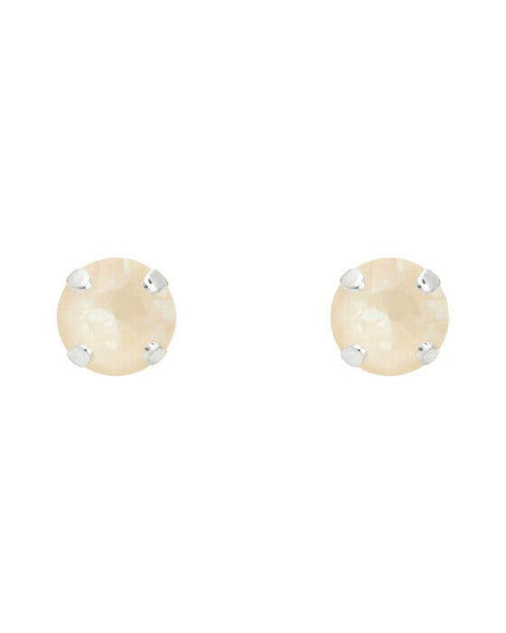 Mini Stud örhängen rhodium linen ignite