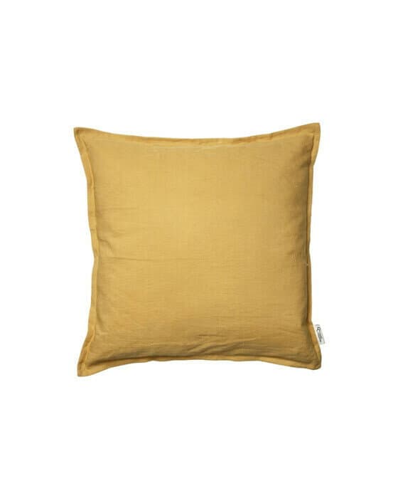 Classic linen kuddfodral ockra