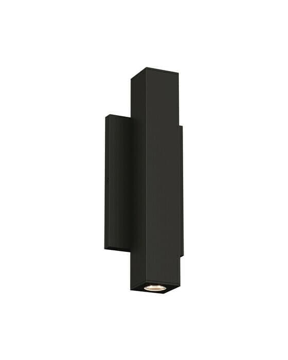 Chara 12" fasadbelysning kvadrat svart