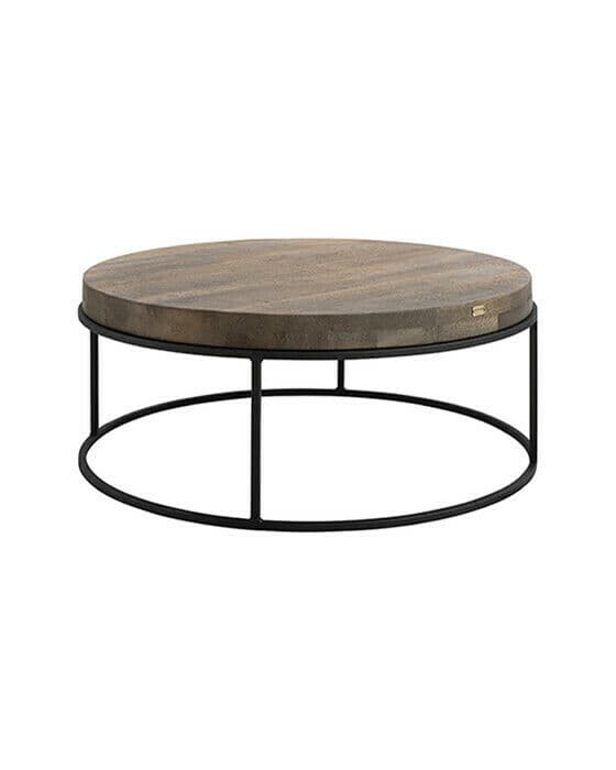 Carlisle soffbord silver back Ø90cm