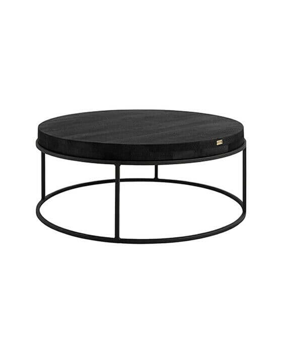 Carlisle soffbord svart Ø90cm