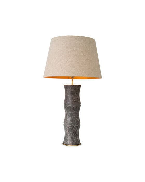 Bonny bordslampa grå marmor