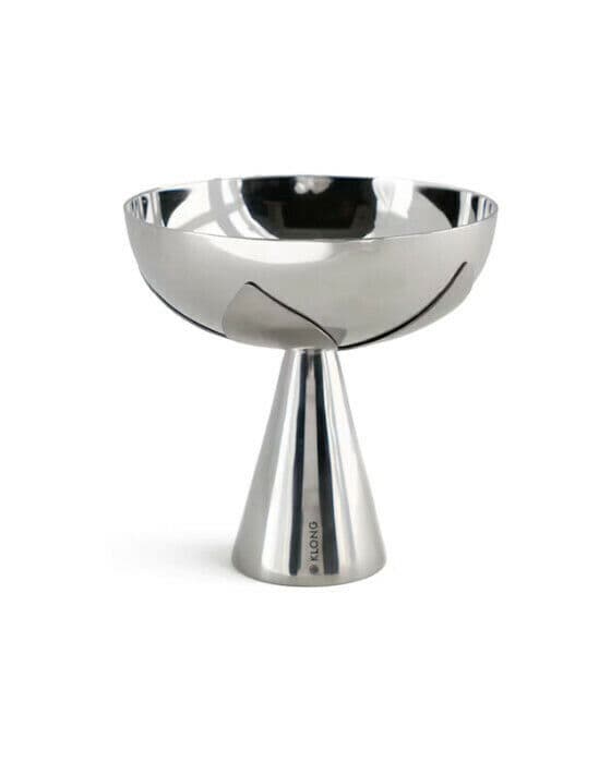 Blad serveringsskål silver