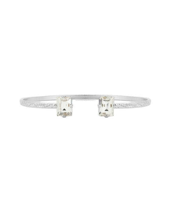 Diora Stud armband rhodium crystal