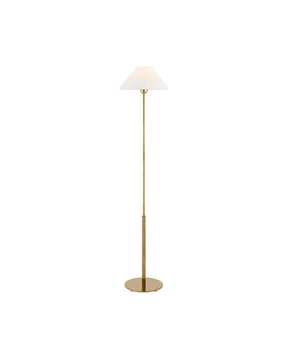 Hackney golvlampa rak antik mässing