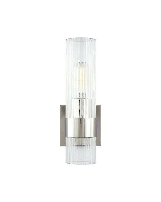 Geneva vägglampa nickel