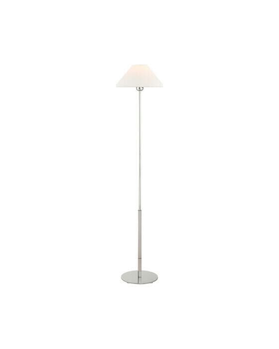 Hackney golvlampa rak nickel