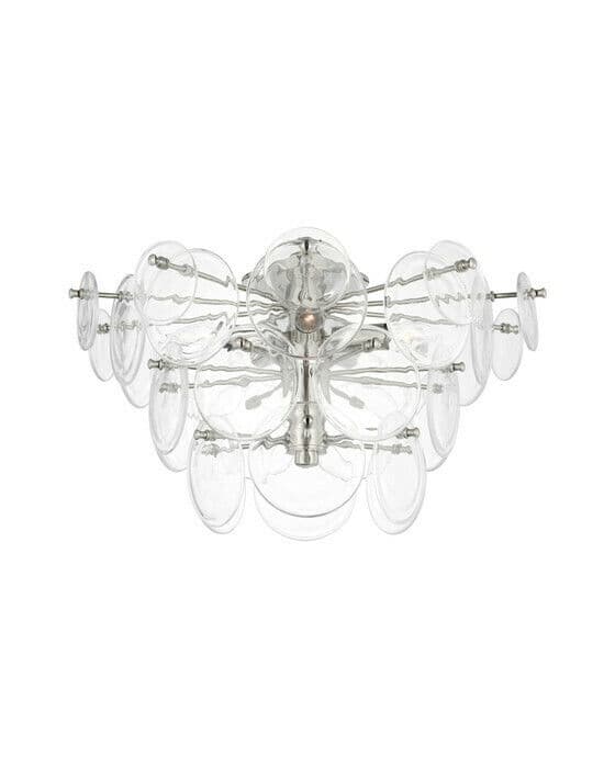 Loire plafond nickel/klarglas L