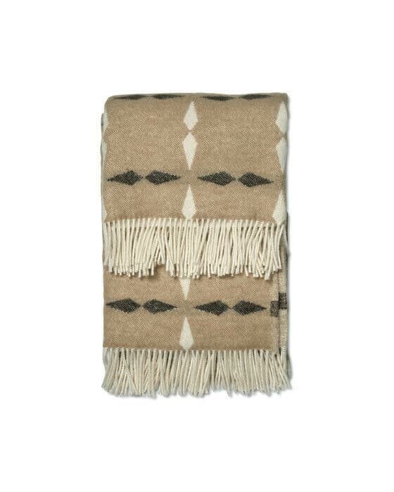 Pläd tile beige
