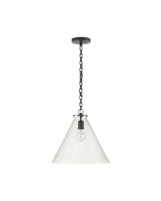Katie Conical takpendel brons/klarglas