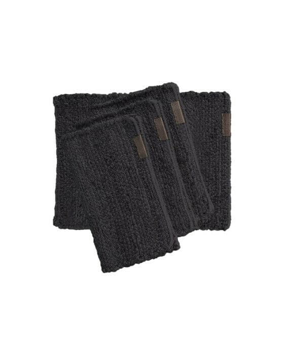 Hemp bordstabletter mörkgrå 4-pack