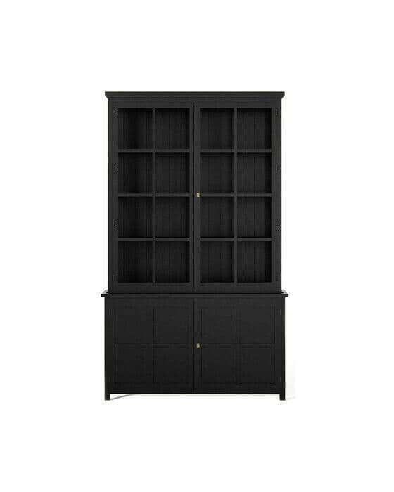 Rhode Island vitrinskåp modern black