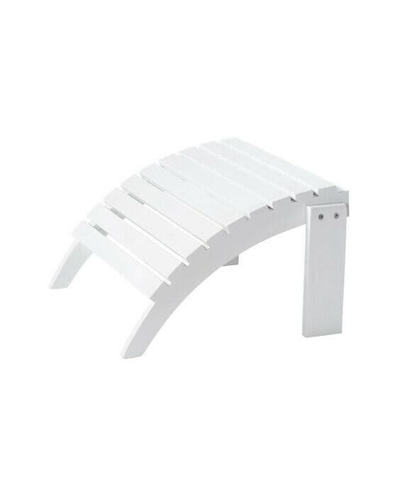 Adirondack fotpall vit