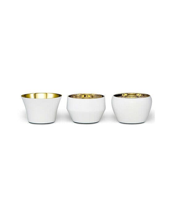 Kin ljushållare vit 3-pack
