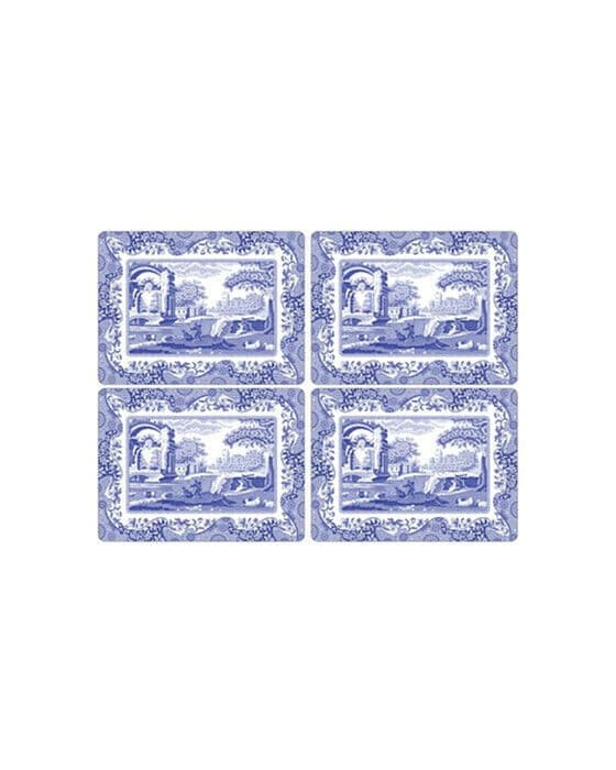 Blue Italian bordstabletter blå/vit 4-pack