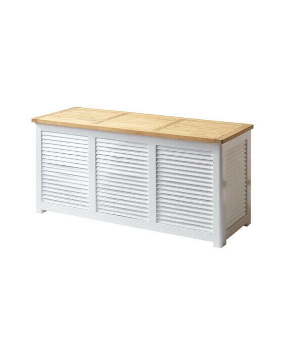 Classic förvaringsbänk vit 130cm