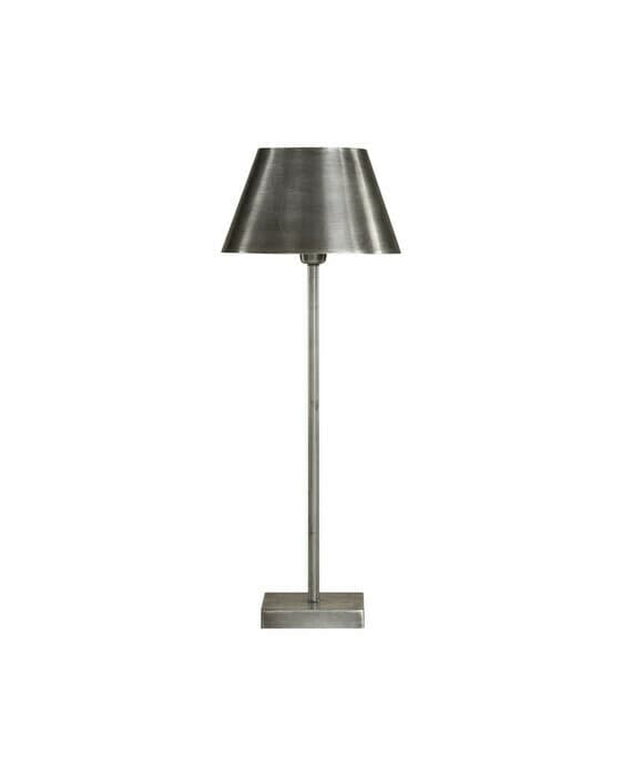 Pewter bordslampa