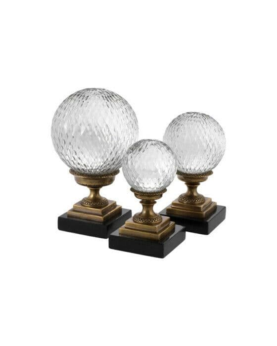 Divani dekoration vintage mässing 3-set