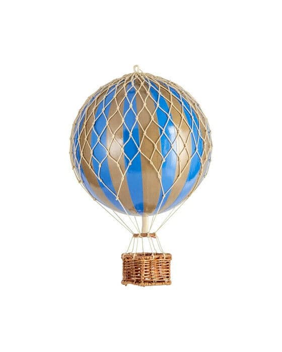 Resor Ljus luftballong blå/guld