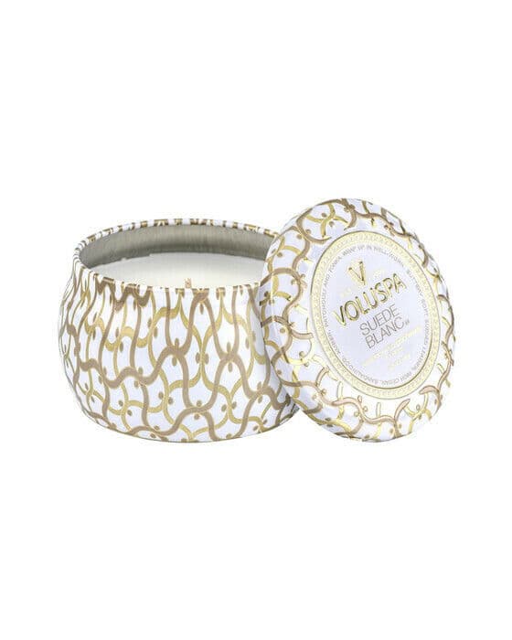 Suede Blanc doftljus 1-wick