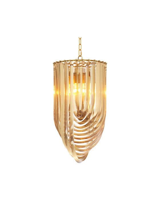 Murano takkrona champagne