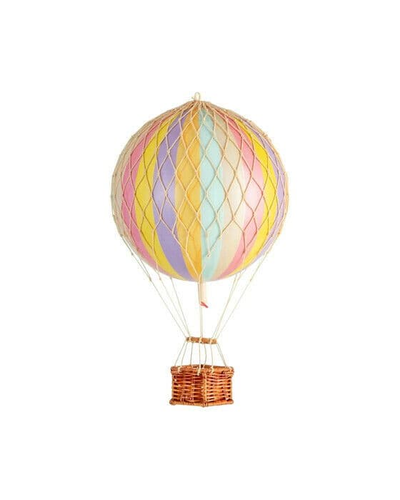 Travels Light luftballong regnbåge/pastell