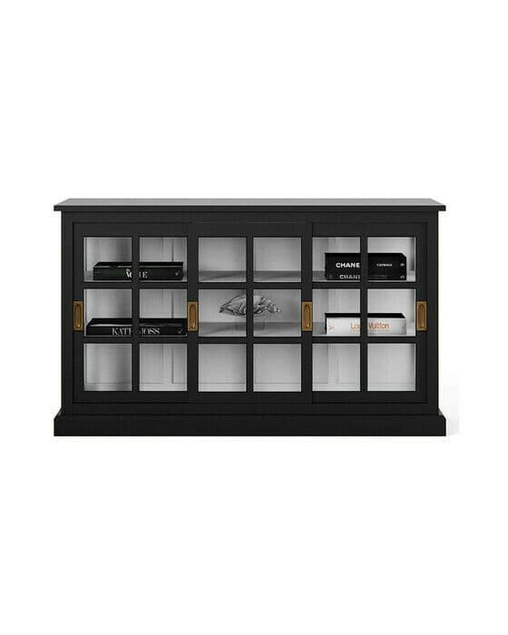 Seethrough skåp modern black / classic white