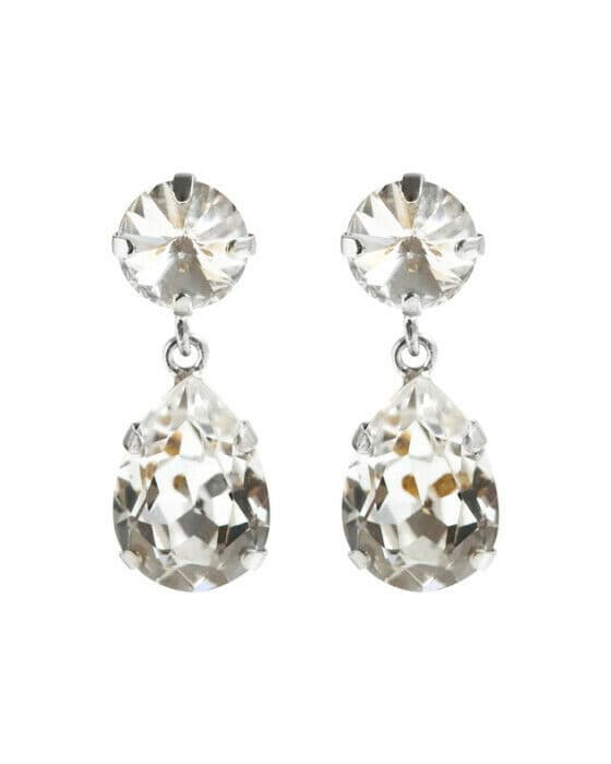 Classic Drop örhängen crystal rhodium