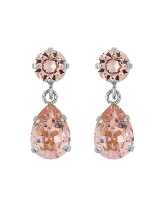 Mini Drop örhängen vintage rose rhodium