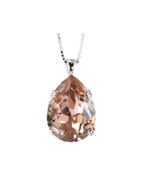 Classic Drop halsband vintage rose rhodium