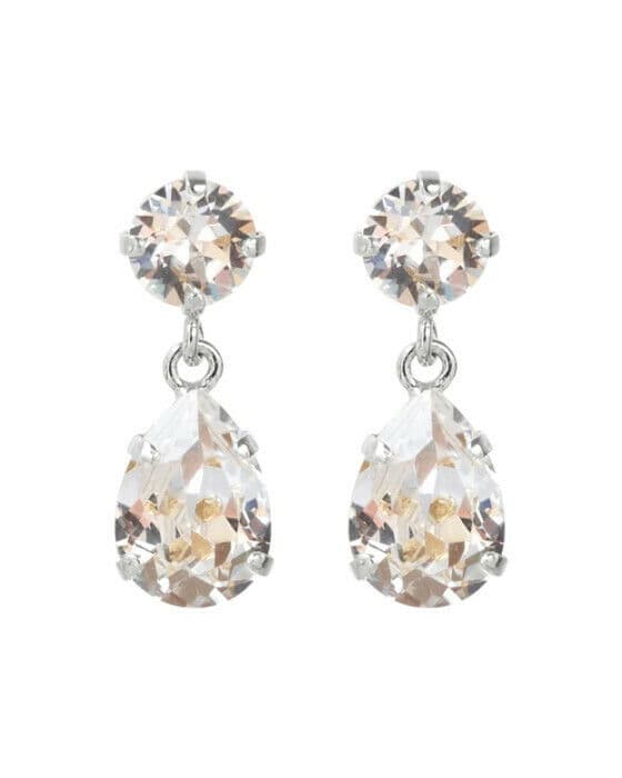 Mini Drop örhängen crystal rhodium