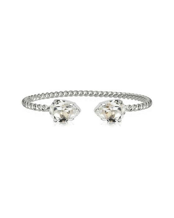 Mini Drop armband crystal rhodium
