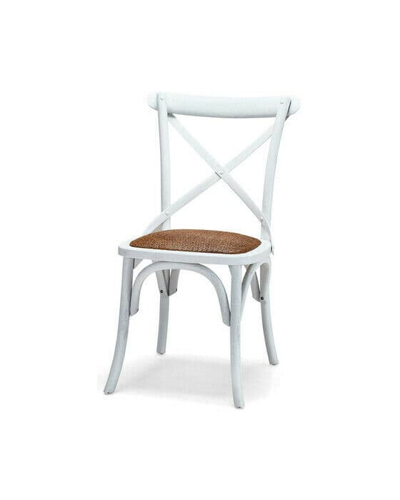 Newport Cross matstol vit