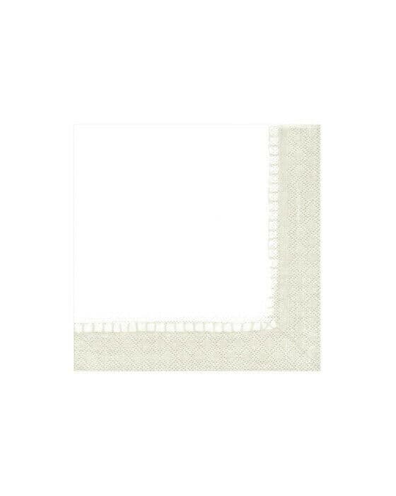 Linen Border servetter 20-pack