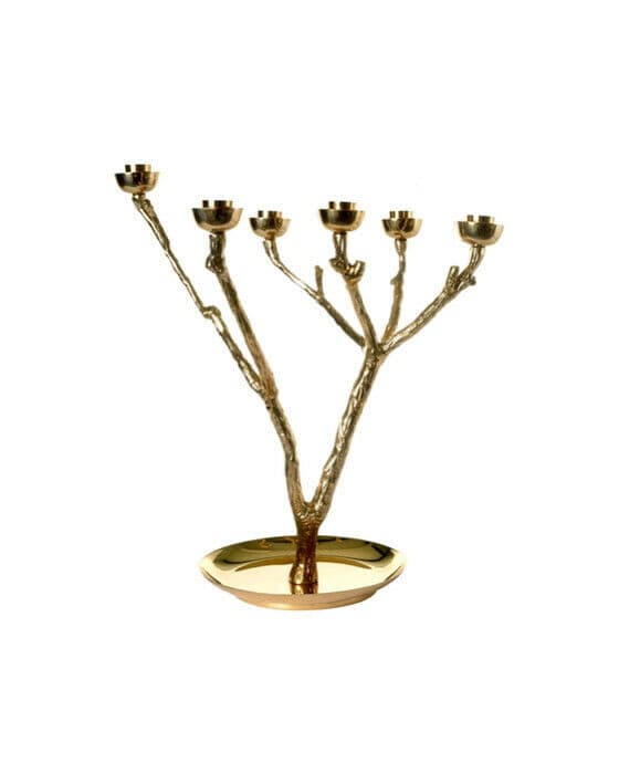 Twiggy ljusstake guld s