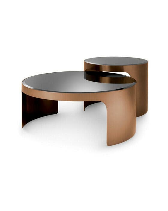 Piemonte soffbord koppar 2-set