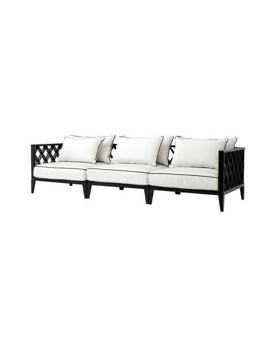 Ocean Club soffa 3-sits svart