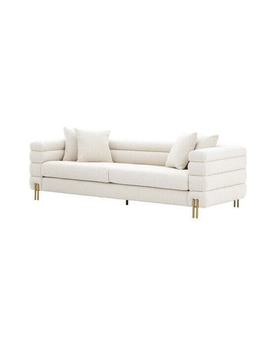 York soffa bouclé cream