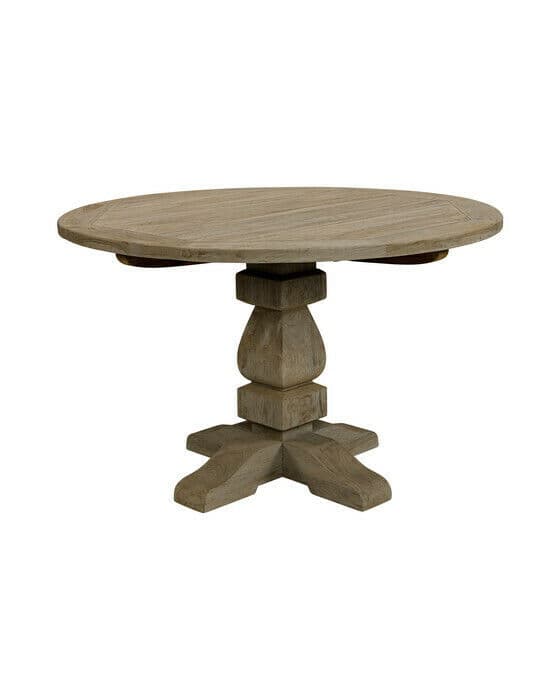 French matbord charcoal Ø120