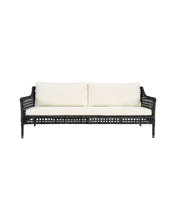 Santa Monica soffa svart 3-sits