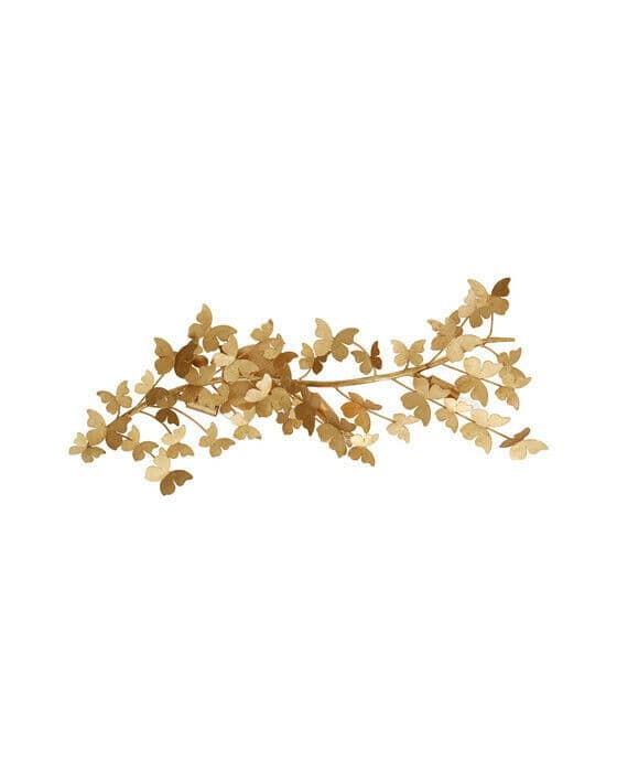 Farfalle vägglampa guld