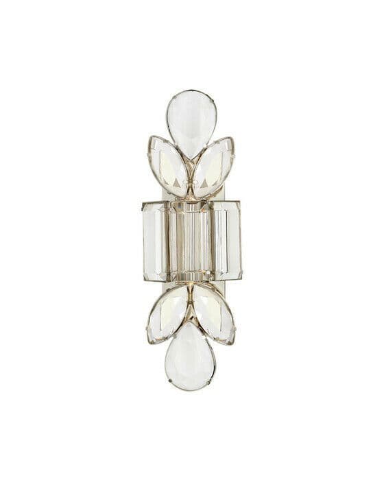 Lloyd Jeweled vägglampa nickel L