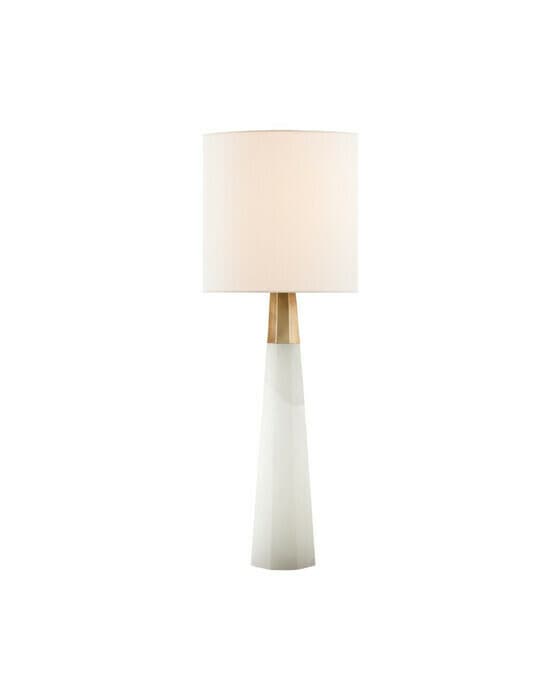 Olsen bordslampa alabaster/antik mässing