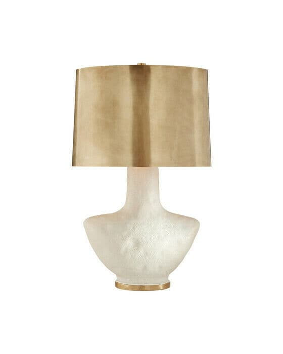 Armato bordslampa vit/mässing